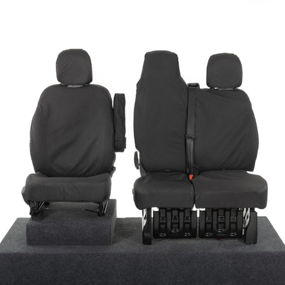 Renault Trafic Van 2014-2024 Tailored  Seat Covers - Three Front Seats Folding Middle Seat