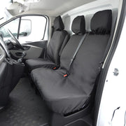 Renault Trafic Van 2014+ Tailored  Seat Covers - Three Front Seats  Three Front Seats No Under Seat Storage