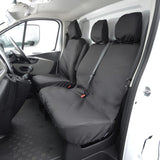 Nissan Primastar Van 2021+ Tailored  Seat Covers - Three Front Seats  Three Front Seats No Under Seat Storage