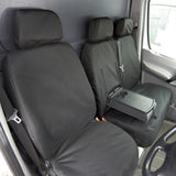 Volkswagen Crafter Van 2006-2017 Tailored  Seat Covers - Three Front Seats With Work Tray