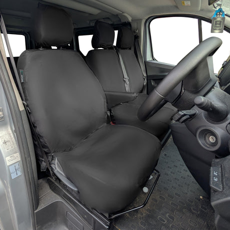 Nissan NV300 Crew Cab Van 2016-2022 Tailored  Seat Covers - Three Front Seats  Three Front Seats With Under Seat Storage