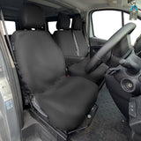 Nissan Primastar Crew Cab Van 2021+ Tailored  Seat Covers - Three Front Seats  Three Front Seats With Under Seat Storage