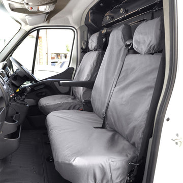 Vauxhall Movano Van 2010-2022 Tailored  Seat Covers - Three Front Seats Folding Middle Seat