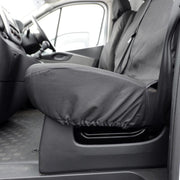 Renault Trafic Van 2014+ Tailored  Seat Covers - Three Front Seats  Three Front Seats No Under Seat Storage