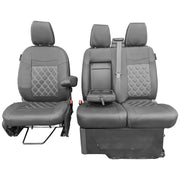 Ford Transit Custom 2013-2024 Leatherette Seat Covers - Three Front Seats
