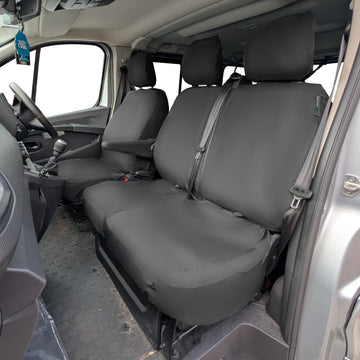 Nissan NV300 Crew Cab Van 2016-2022 Tailored  Seat Covers - Three Front Seats  Three Front Seats With Under Seat Storage