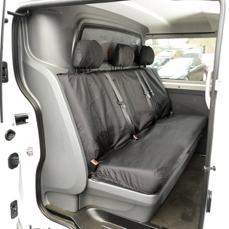 Renault Trafic Crew Cab Van 2014+ Tailored  Seat Covers - Three Rear Seats  With Armrests