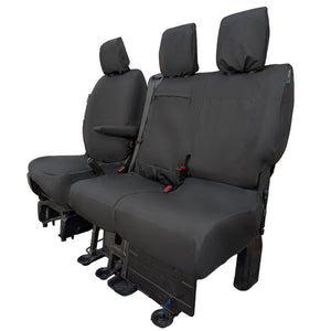 Vauxhall Vivaro Van 2019+ Tailored  Seat Cover - Single Driver & Double Passenger Split Base Seat