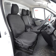 Nissan Interstar Van 2022-2024 Tailored Seat Covers - Three Front Seats No Folding Middle Seat