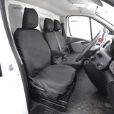 Vauxhall Vivaro Van 2014-2019 Tailored  Seat Covers - Three Front Seats  Three Front Seats No Under Seat Storage