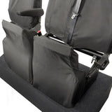 Maxus Deliver 9 Van 2021+ Tailored  Seat Covers - Three Front Seats With Work Tray