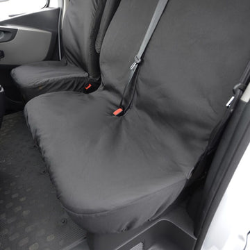 Renault Trafic Van 2014+ Tailored  Seat Covers - Three Front Seats  Three Front Seats No Under Seat Storage