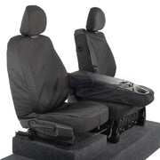 Renault Master Van 2010-2022 Tailored  Seat Covers - Three Front Seats Folding Middle Seat Two Piece Passenger Base