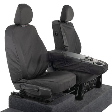 Renault Trafic Van 2014+ Tailored  Seat Covers - Three Front Seats Folding Middle Seat