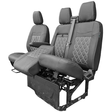 Ford Transit Custom 2024+ Leatherette Seat Covers - Three Front Seats