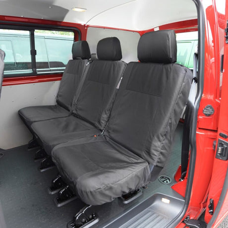 Volkswagen Transporter T5 Shuttle Minibus Van 2004-2015 Tailored  Seat Covers - Rear Three Single  Seat Second Row