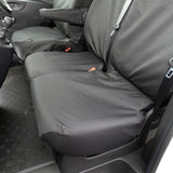 Nissan Primastar Crew Cab Van 2021+ Tailored  Seat Covers - Three Front Seats  Three Front Seats With Under Seat Storage