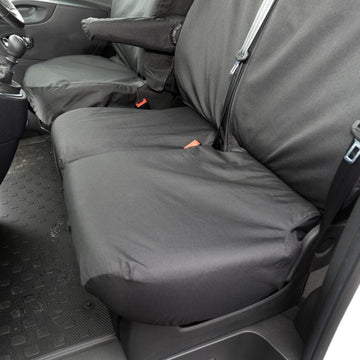 Renault Trafic Van 2014+ Tailored  Seat Covers - Three Front Seats  Three Front Seats With Under Seat Storage