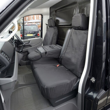 Volkswagen Crafter Van 2017+ Tailored  Seat Covers - Three Front Seats With Folding Middle Seat