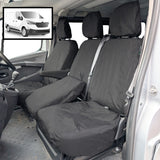 Nissan Primastar Crew Cab Van 2021+ Tailored  Seat Covers - Three Front Seats  Three Front Seats With Under Seat Storage