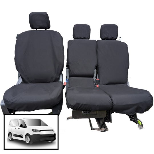 Fiat Doblo Van 2022+ Tailored  Seat Cover - Three Front Seats