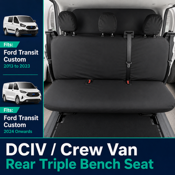 Ford Transit Custom 2024+ Tailored  Seat Cover - Rear Bench Seat