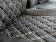 Driver & Double Passenger Seat Cover - Semi-Tailored Leatherette - Waterproof & Airbag Compatible