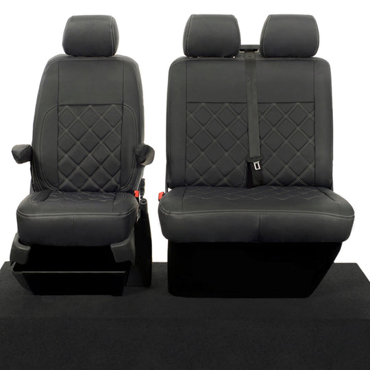 Volkswagen Transporter T6.1 Kombi Van 2019+ Leatherette Seat Covers - Front