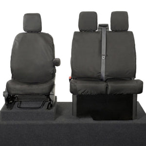 Maxus Deliver 9 Van 2021+ Tailored  Seat Covers - Three Front Seats No Work Tray