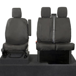 Maxus Deliver 9 Van 2021+ Tailored  Seat Covers - Three Front Seats With Work Tray