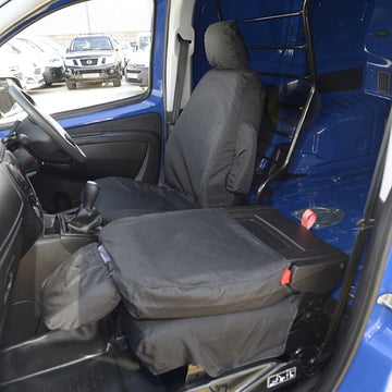 Fiat Fiorino Van  2008+ Tailored  Seat Covers - Two Front Seats Fold Down Passenger Seat