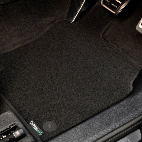 Ford Transit Custom Crew Cab Automatic Van 2018-2023 Van Mats (without centre piece) // Black Executive, Black Trim