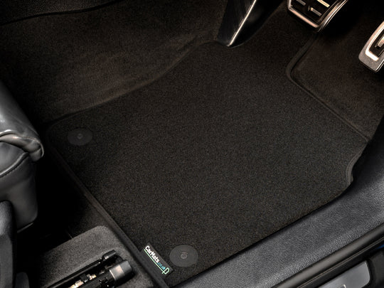 Ford Tourneo Custom Minibus Manual 2024+ Front Van Mats // Black Executive, Black Trim