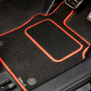 Ford Transit Custom  Active Automatic Double Cab Van 2020-2023 Van Mats // Black Grand, Red Trim