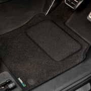 Volkswagen Transporter T6 Kombi Van 2015-2019 Van Mats (rear seat only, twin side door, 2+1 offside) // Black Motor, Black Trim