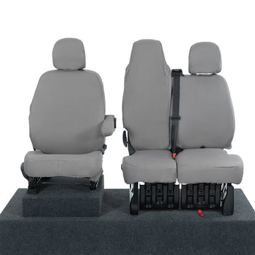 Renault Trafic Van 2014+ Tailored  Seat Covers - Three Front Seats Folding Middle Seat