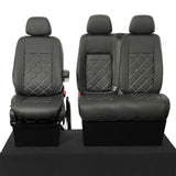 Mercedes Sprinter Van 2006-2018 Leatherette Seat Covers - Front