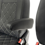 Mercedes Sprinter Van 2006-2018 Leatherette Seat Covers - Front