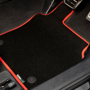Ford Transit Custom Limited Automatic Van 2019-2023 Van Mats // Black Super, Red Trim