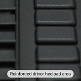 Ford Transit MK8 Crew Cab Van 2016+ Moulded Rubber Van Mats (driver side holes off set)